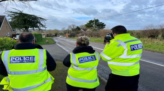 Deputy Police and Crime Commissioner visits community speedwatch in Highworth