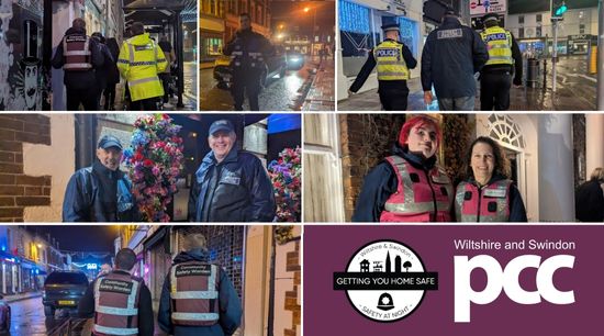 Safety partners work together to protect Swindon’s nightlife this festive season