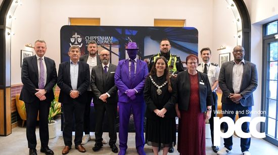Police and Crime Commissioner joins celebrations of Chippenham's night-time safety award