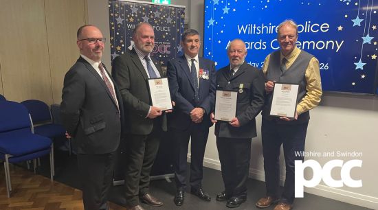 PCC recognises outstanding contributions to community safety at Wiltshire Police Force Awards Ceremony